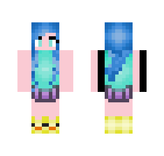 Aqua Gamer .p. - Female Minecraft Skins - image 2