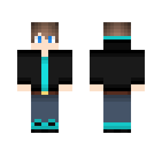 Boy in Black and Blue Sweatshirt - Boy Minecraft Skins - image 2