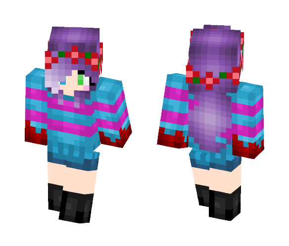 Lilly Underswap Frisk - Female Minecraft Skins - image 1