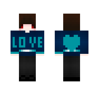 Valentine's Day Boy (Blue) - Boy Minecraft Skins - image 2