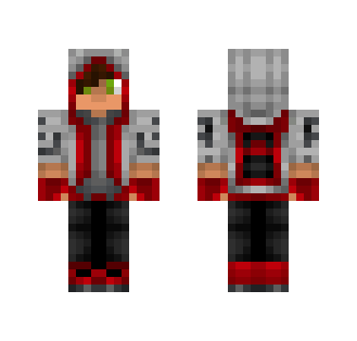 Red and White Hoodie