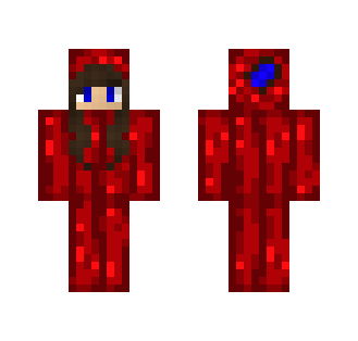 Red Pumpkin Girl - Girl Minecraft Skins - image 2