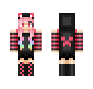 Pink Kitkat Thing - Female Minecraft Skins - image 2