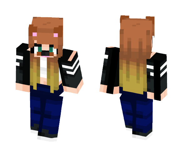 Download Free A Bad Ombre with Snapchat Filters Skin for Minecraft image 1 A Bad Ombre with Snapchat Filters - Female Minecraft Skins - image 1
