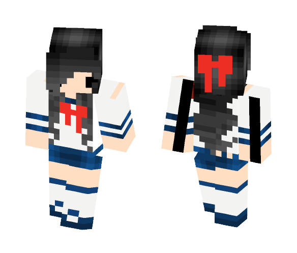Japanese School Girl Chibi - Girl Minecraft Skins - image 1