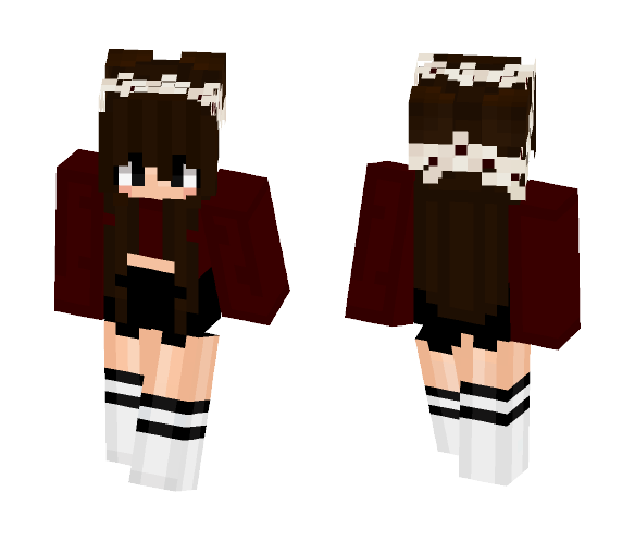 ~Maroon Tumblr~ - Female Minecraft Skins - image 1