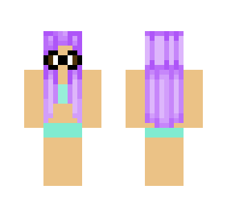 Claire in a swimsuit - Female Minecraft Skins - image 2