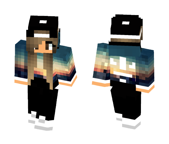 Sunset Girl - Girl Minecraft Skins - image 1