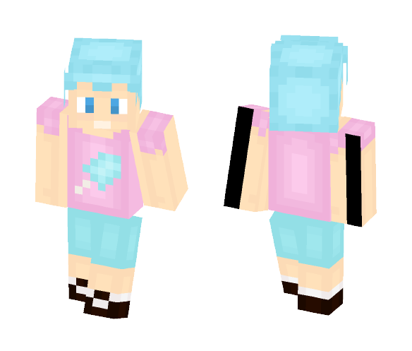 Cotton Candy Boy - Boy Minecraft Skins - image 1