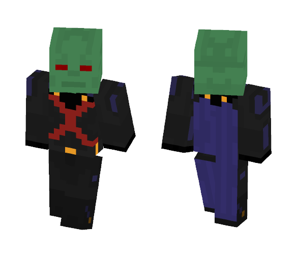 Download Free Martian Manhunter - Supergirl Skin for Minecraft image 1 Martian Manhunter - Supergirl - Male Minecraft Skins - image 1