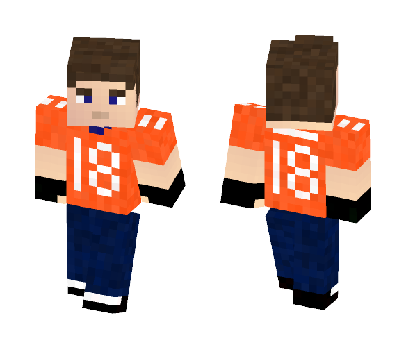 Me (Peyton Manning Jersey) - Male Minecraft Skins - image 1