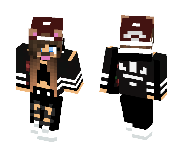 Adidas girl with dog snapchat - Dog Minecraft Skins - image 1