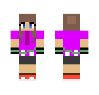 May in Pink SMRT Uniform. - Female Minecraft Skins - image 2