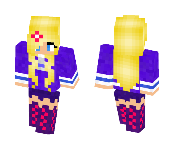 Download Free Pink Girly School Girl Skin for Minecraft image 1 Pink Girly School Girl - Girl Minecraft Skins - image 1