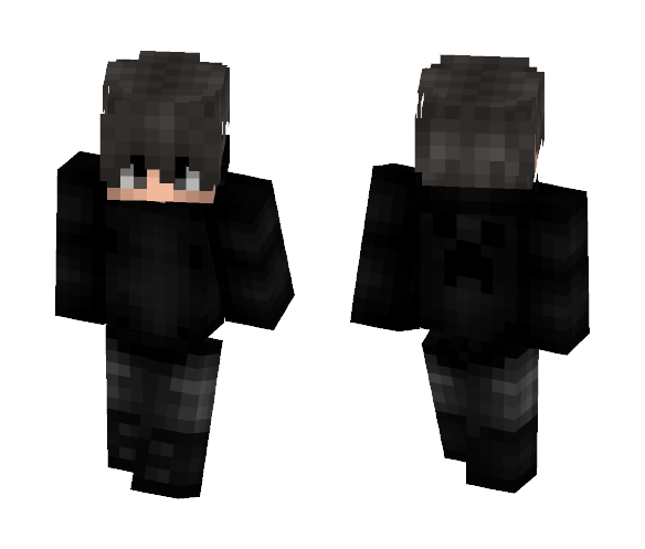 BlackCreeperHoodz - Male Minecraft Skins - image 1