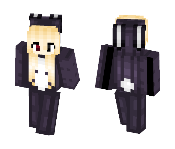 Bunny Onesie Yume >- - Female Minecraft Skins - image 1