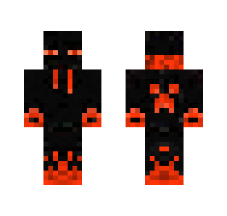 Fire Enderman With creeper - Male Minecraft Skins - image 2