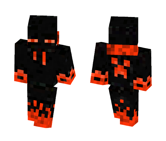 Fire Enderman With creeper - Male Minecraft Skins - image 1