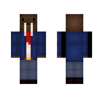 Walrus in a suit