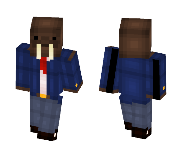 Download Free Walrus in a suit Skin for Minecraft image 1 Walrus in a suit - Other Minecraft Skins - image 1