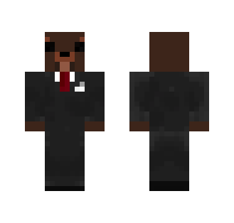 Funny Bear with a suit