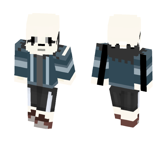 GZTALE arc 2: bloodshed sans - Male Minecraft Skins - image 1
