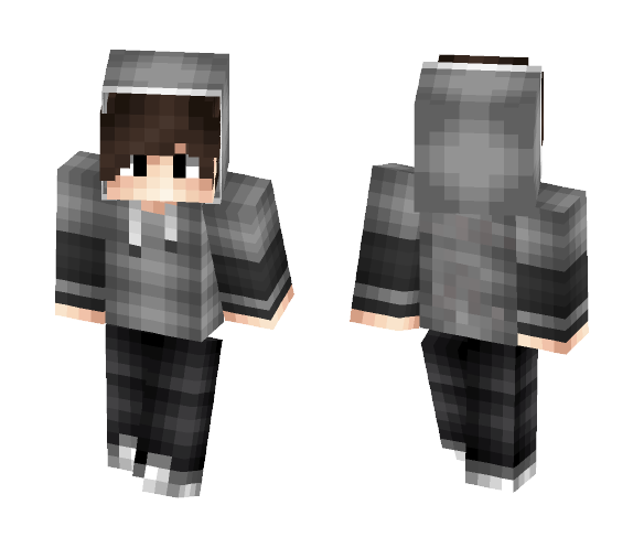 Grey Teenager - Male Minecraft Skins - image 1