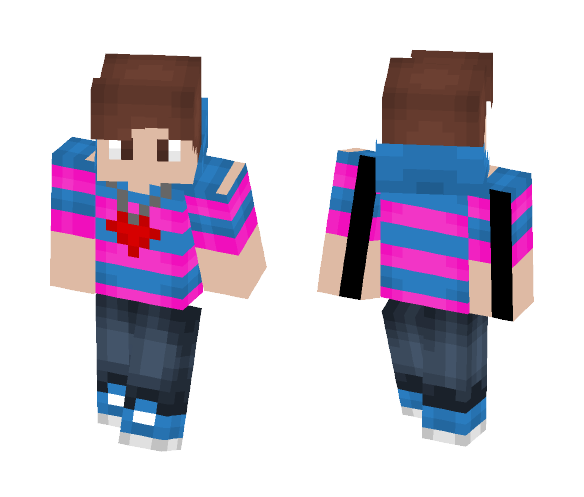 Undertale Teenager - Frisk - Male Minecraft Skins - image 1