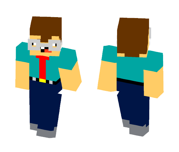 Nerdy Noob - Male Minecraft Skins - image 1
