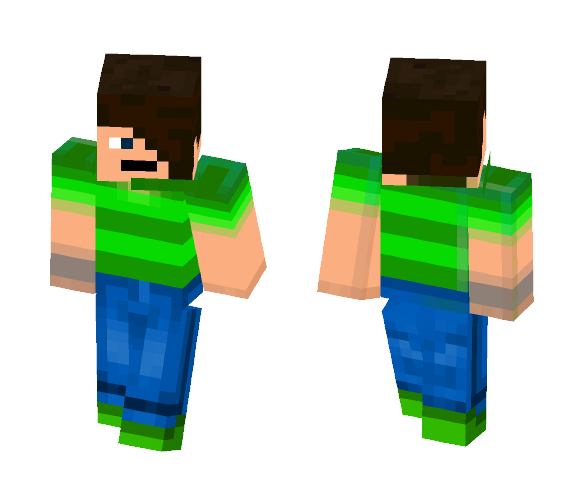 Download Free EmoSteve from Blues Clues Skin for Minecraft image 1 EmoSteve from Blues Clues - Male Minecraft Skins - image 1