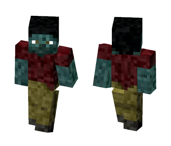 Zombie Steve - Male Minecraft Skins - image 1