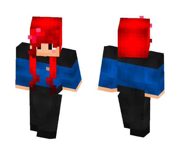 Download Free My first girl skin I made Skin for Minecraft image 1 My first girl skin I made - Girl Minecraft Skins - image 1