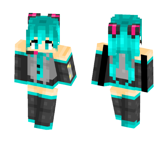 Hatsune Miku - Female Minecraft Skins - image 1