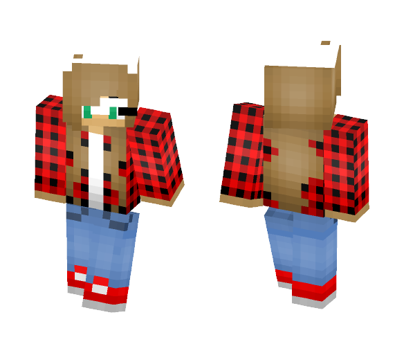 Plaid Shirt Smooth Shading - Female Minecraft Skins - image 1