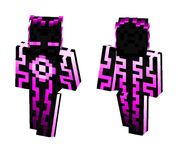 Energy Enderman Purple Version - Male Minecraft Skins - image 1