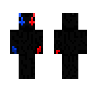 Blue and red Enderman