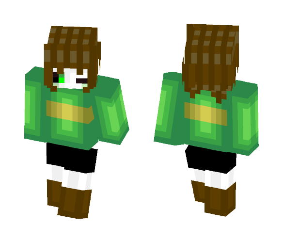 Download Free Underscramble: Chara (remake!) Skin for Minecraft image 1 Underscramble: Chara (remake!) - Male Minecraft Skins - image 1