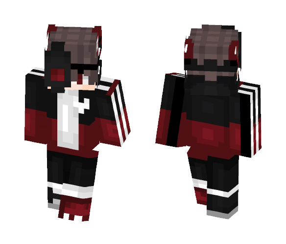 ʜαisεi - Half Skull Boy - Boy Minecraft Skins - image 1