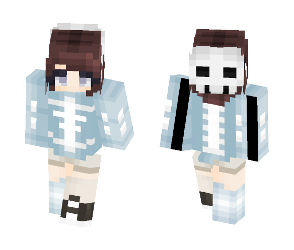 Blue Bones - Female Minecraft Skins - image 1
