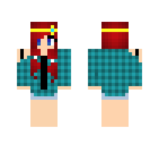 Teal Plaid Girl >OC
