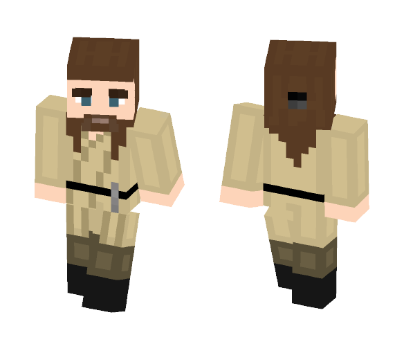 Star Wars: Qui-Gon Jinn - Male Minecraft Skins - image 1