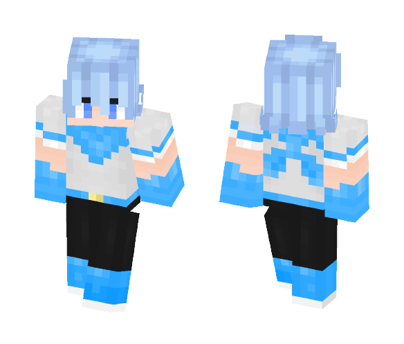 Human Blueberry (UnderSwap sans) - Male Minecraft Skins - image 1