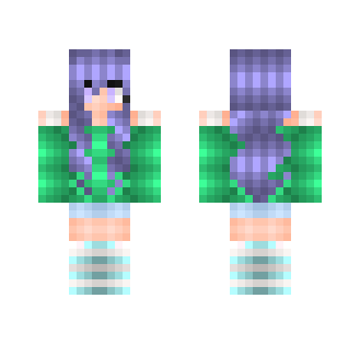 Purple Haired Anime Girl - Anime Minecraft Skins - image 2
