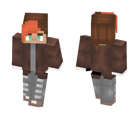 Edgy Pumpkin Spice Latte - Male Minecraft Skins - image 1