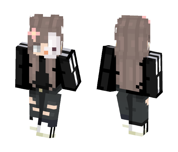 Download Free FlowerGirl Skin for Minecraft image 1 FlowerGirl - Female Minecraft Skins - image 1