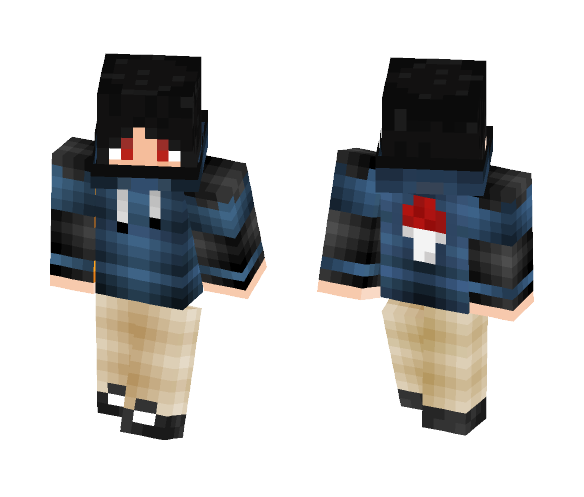 Uchiha Hoodie - Male Minecraft Skins - image 1