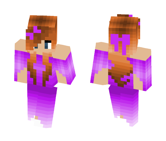Download Free Girl (Pink Dress) Skin for Minecraft image 1 Girl (Pink Dress) - Girl Minecraft Skins - image 1