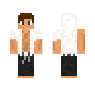 Ripped White Hoodie - Male Minecraft Skins - image 2
