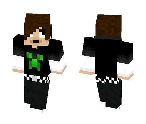 Guy In Creeper Hoodie - Male Minecraft Skins - image 1