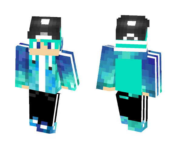 Cool Blue BOI - Male Minecraft Skins - image 1